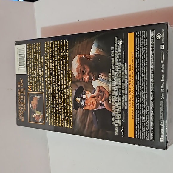 Vintage 1999 The Green Mile •Sealed• Double VHS Video Tape - Starring: Tom Hanks - Picture 3 of 5
